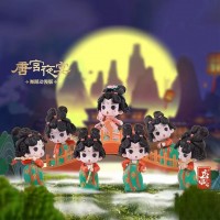 唐宫夜宴舞蹈动漫版盲盒新款盲盒网红唐媚儿国潮手办摆件公仔